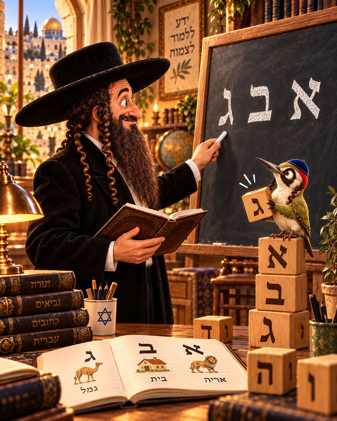 Rabbi Jacob et Pivert : Apprendre l’hébreu